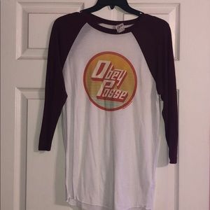 Obey 3/4 Quarter Sleeve Top
